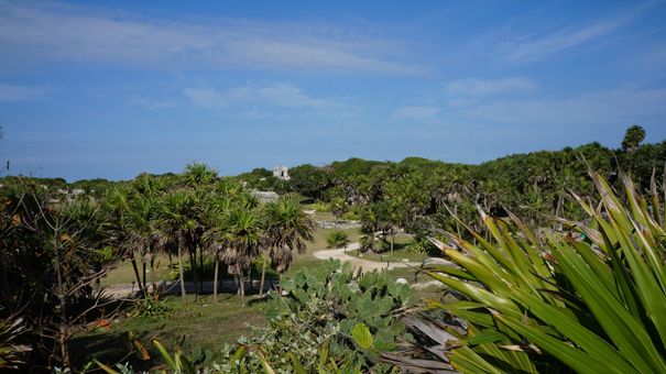 Ruiny prekolumbijskiego miasta Tulum w Meksyku Ruiny prekolumbijskiego miasta Tulum w Meksyku